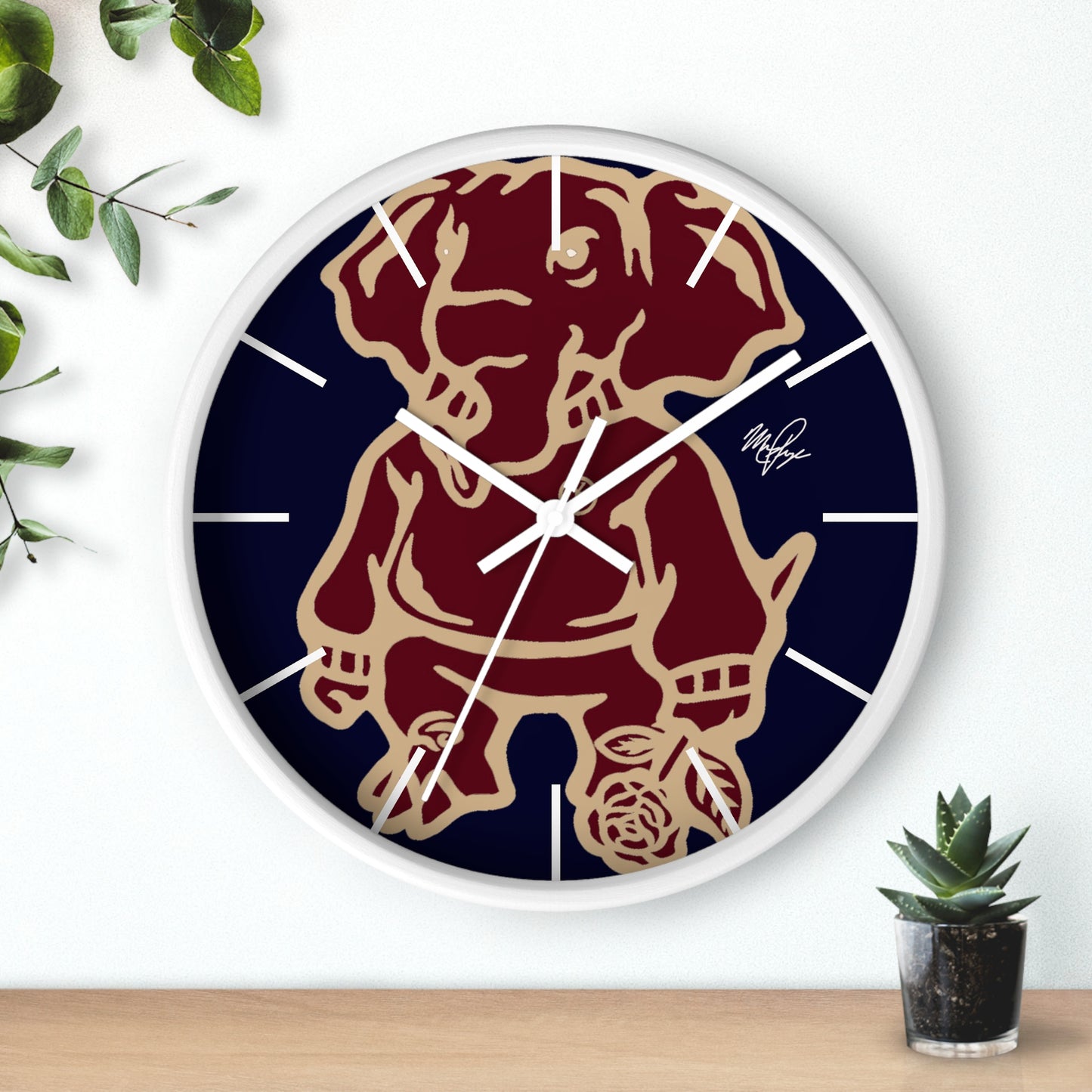 YP Elephant Wall Clock v.2