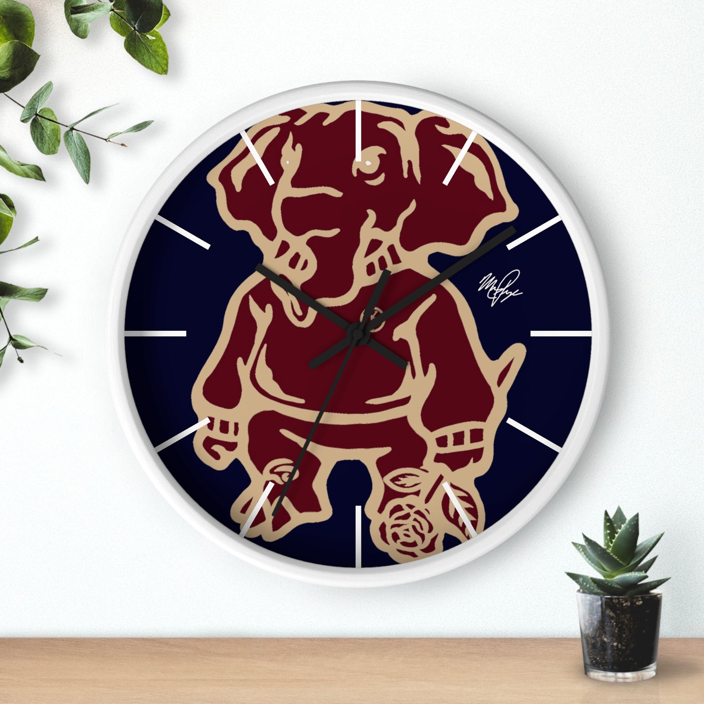 YP Elephant Wall Clock v.2