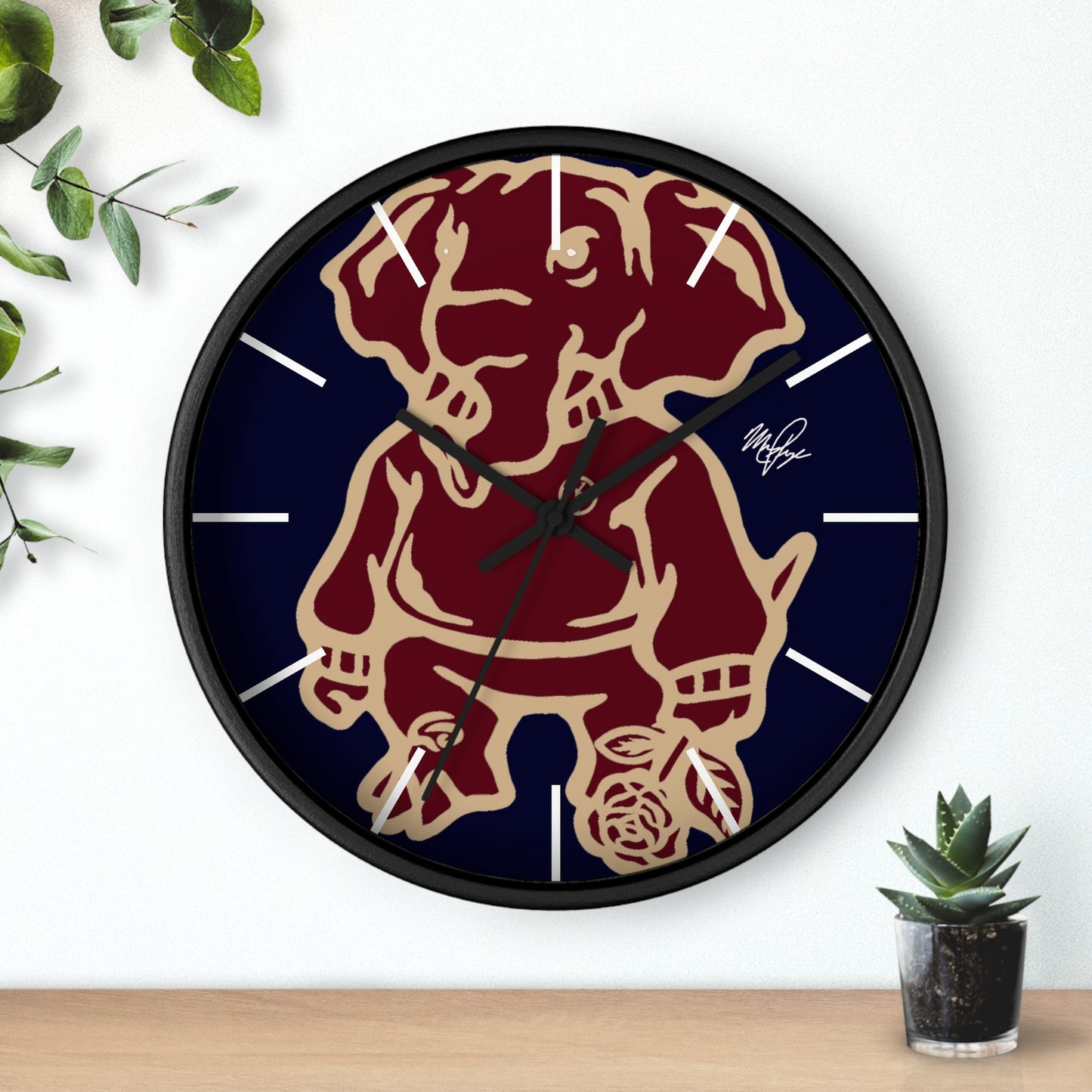 YP Elephant Wall Clock v.2