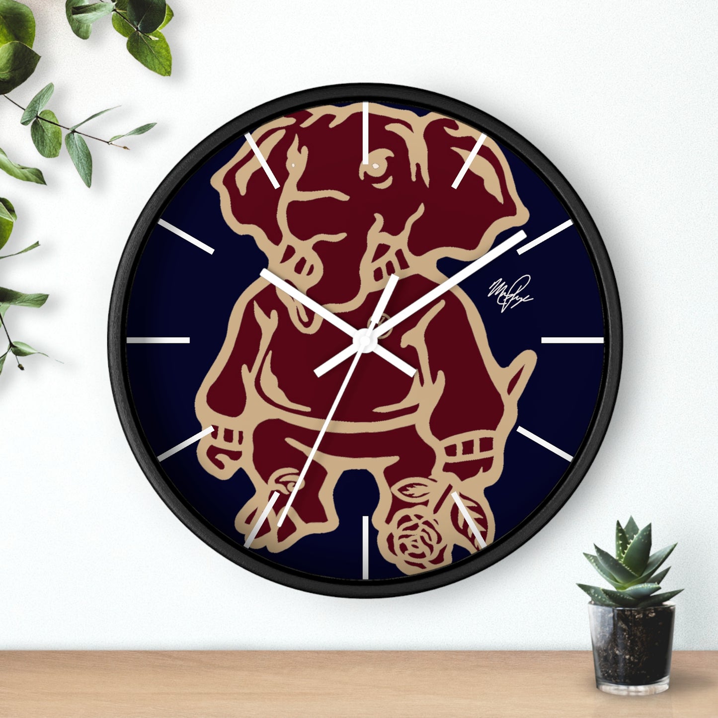 YP Elephant Wall Clock v.2