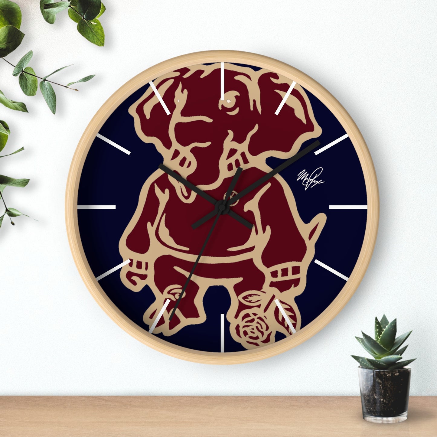 YP Elephant Wall Clock v.2